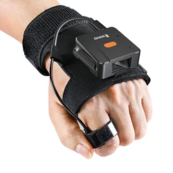 Eyoyo Wireless 1D/2D Bluetooth Barcode Scanner Left-Handed Right-Handed Wearable Glove Bar Code Reader Work With Tablet iPhone