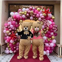 New Bear Mascot Costume Teddy Bear Easter Bunny Cartoon Doll Wedding Party Performance Costume Halloween Fancy Dress