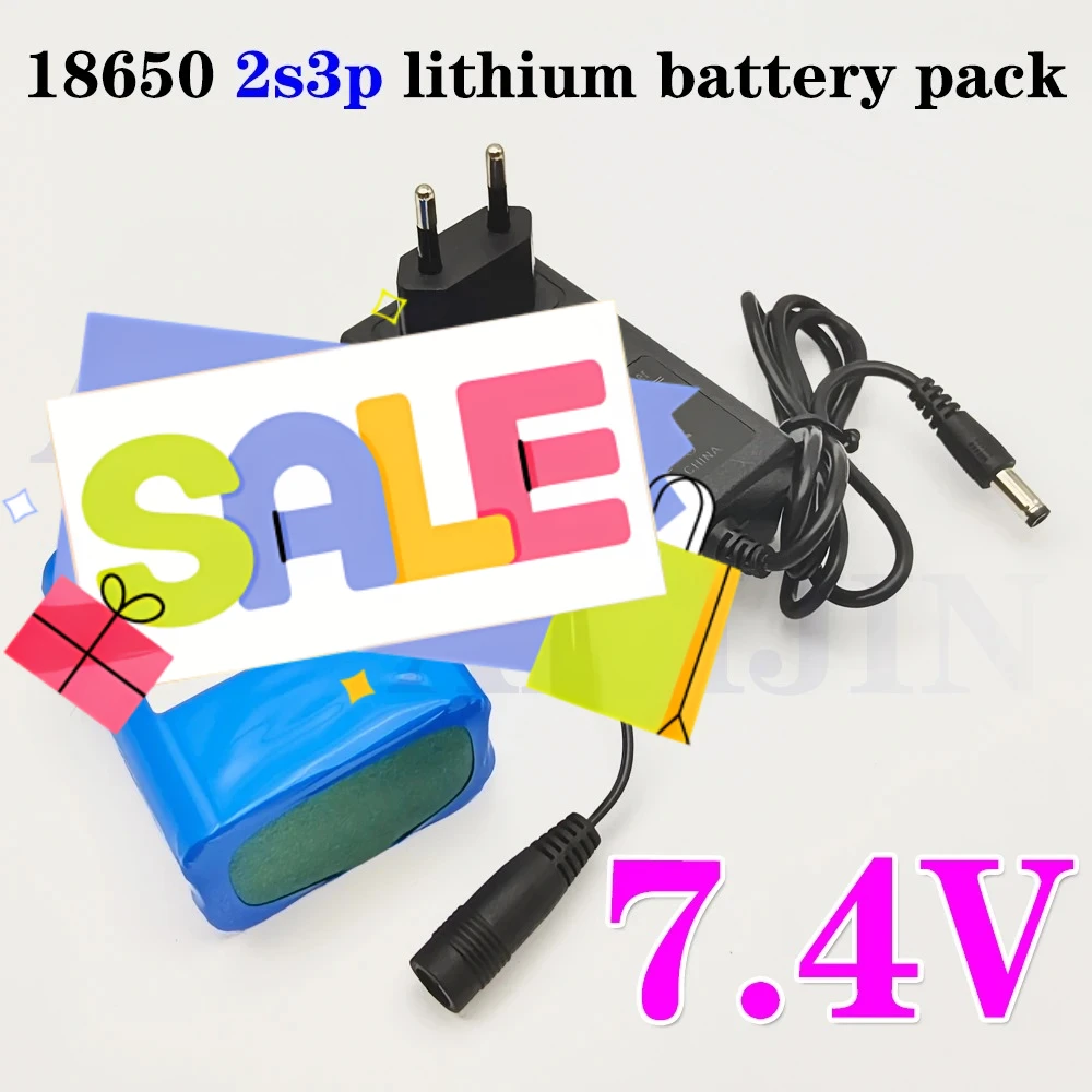 

7,4 В литий-ионный аккумулятор 10,5 мАч аварийный DIY 18650 литиевый аккумулятор 2S3P для рыбалки светодиодный светильник Bluetooth динамик