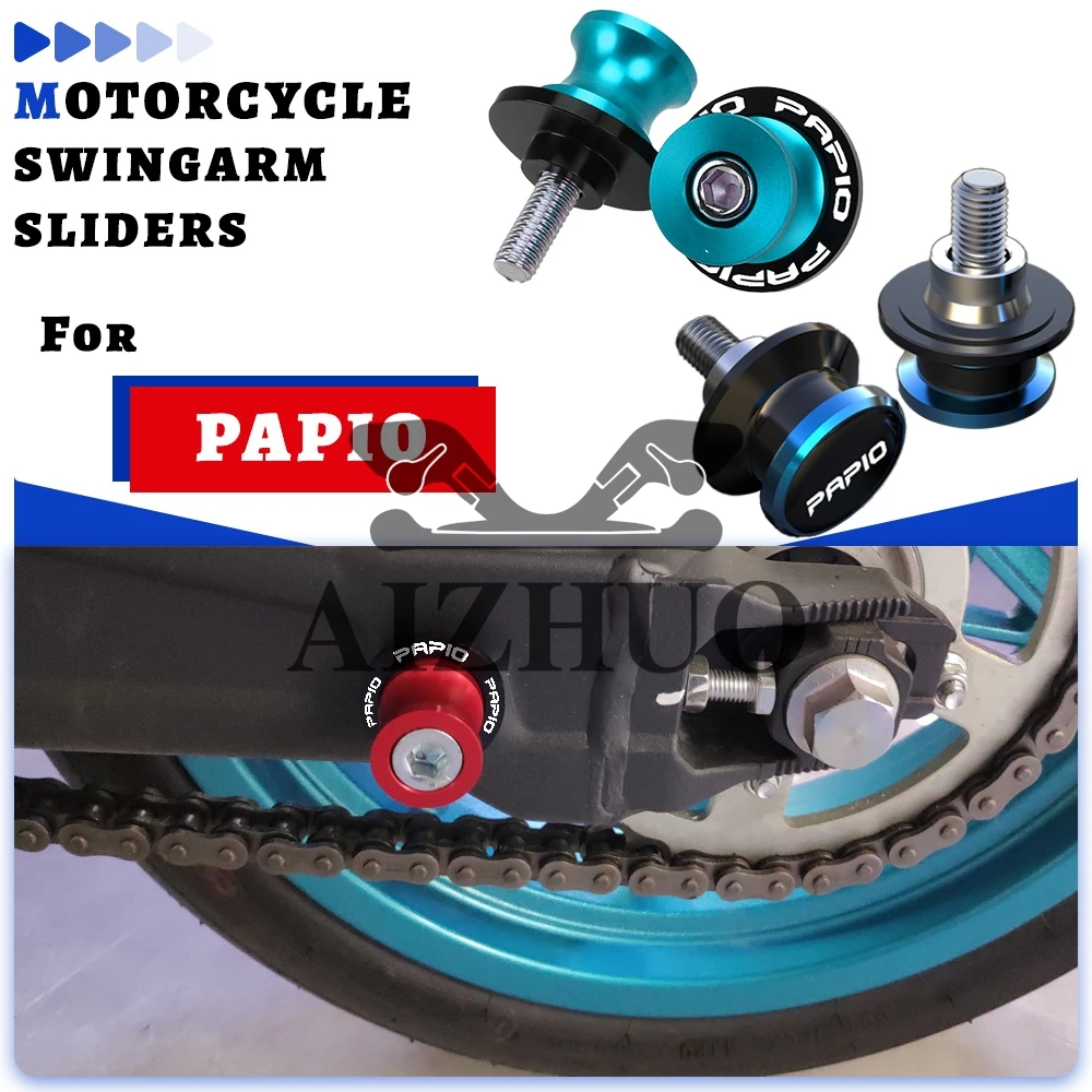 

FOR CFMOTO CF MOTO Papio XO-1 XO-2 125 NOVA PAPIO XO1 XO2 XO 1 / 2 CL SS 2022-2025 Swingarm Spools Rear Stand Screws Sliders