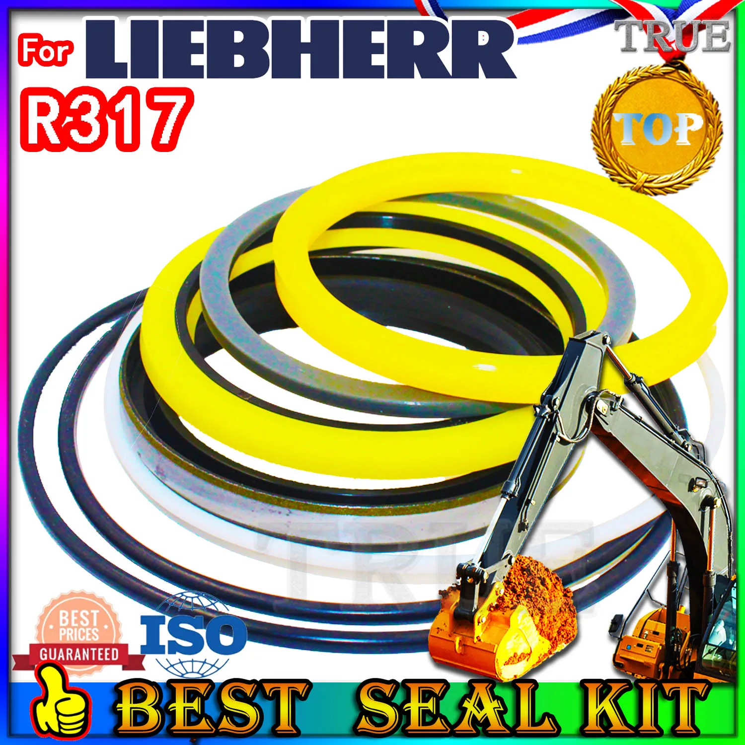 For Liebherr R317 Oil Seal Repair Kit Boom Arm Bucket Excavator Hydraulic Cylinder Washer Skf Service Orginal Quality Track Tool