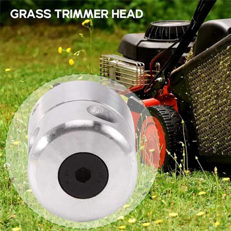 

PA-2Pcs Aluminum Grass Trimmer with Lines Brush Lawn Mower Accessories for Strimmer