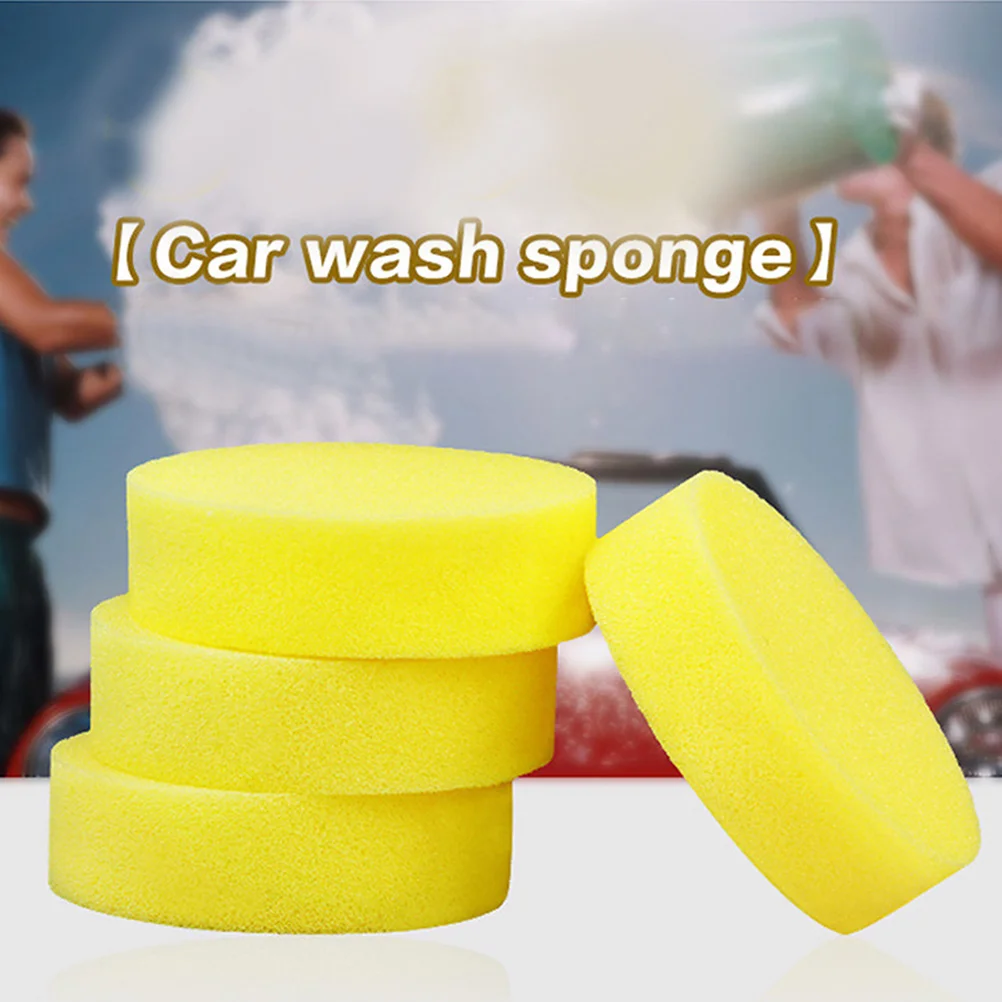 36 Pcs Car Wash Sponge Vehicle Brush Foam Polishing Pad Yellow Sponges