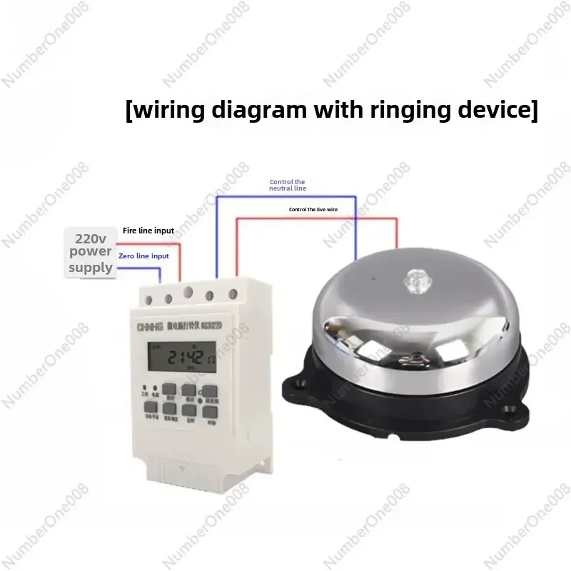 English Version Microcomputer Bell Controller Timer Commuting Automatic Electronic Intelligent Workshop School Hand
