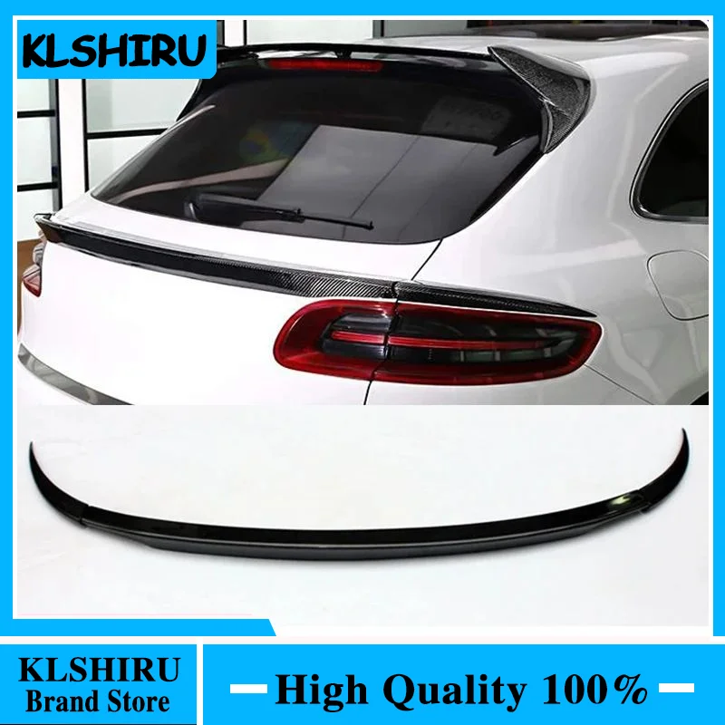 

FOR Porsche Macan 2014 2015 2016 2017 Car Rear Trunk Roof Middle Spoiler Wing Carbon Fiber Car Rear Trunk Boot Lip Wing