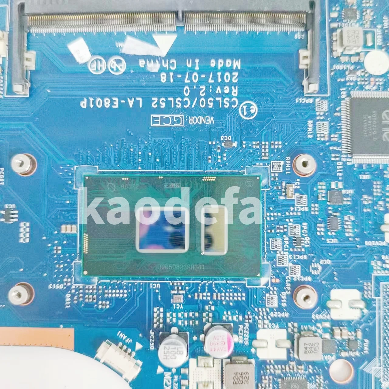 Imagem -05 - Laptop Motherboard para hp Pavilion Mainboard Cpu I37100u I5-7200u I7-7500u I7-7500u 100 Teste ok Csl50 Csl52 La-e801p 100 Testado ok