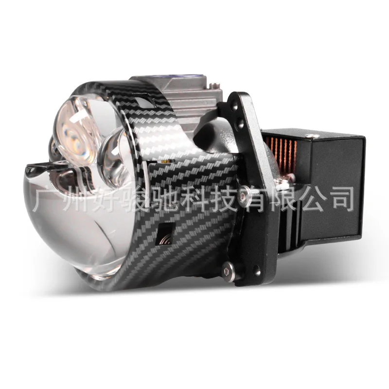 P93 Copper Tooth Dual Fan Triple Direct Laser Lens 3-inch Car LED Dual Lens 90W Direct High-Intensity Headlight view 2
