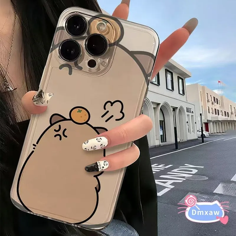 Bonita funda de capibara para Honor Magic 7 6 Pro Lite Ultimate 5 4 Pro Lite 3 9X Pro 8X Max View 10 Lite funda de teléfono transparente de dibujos animados