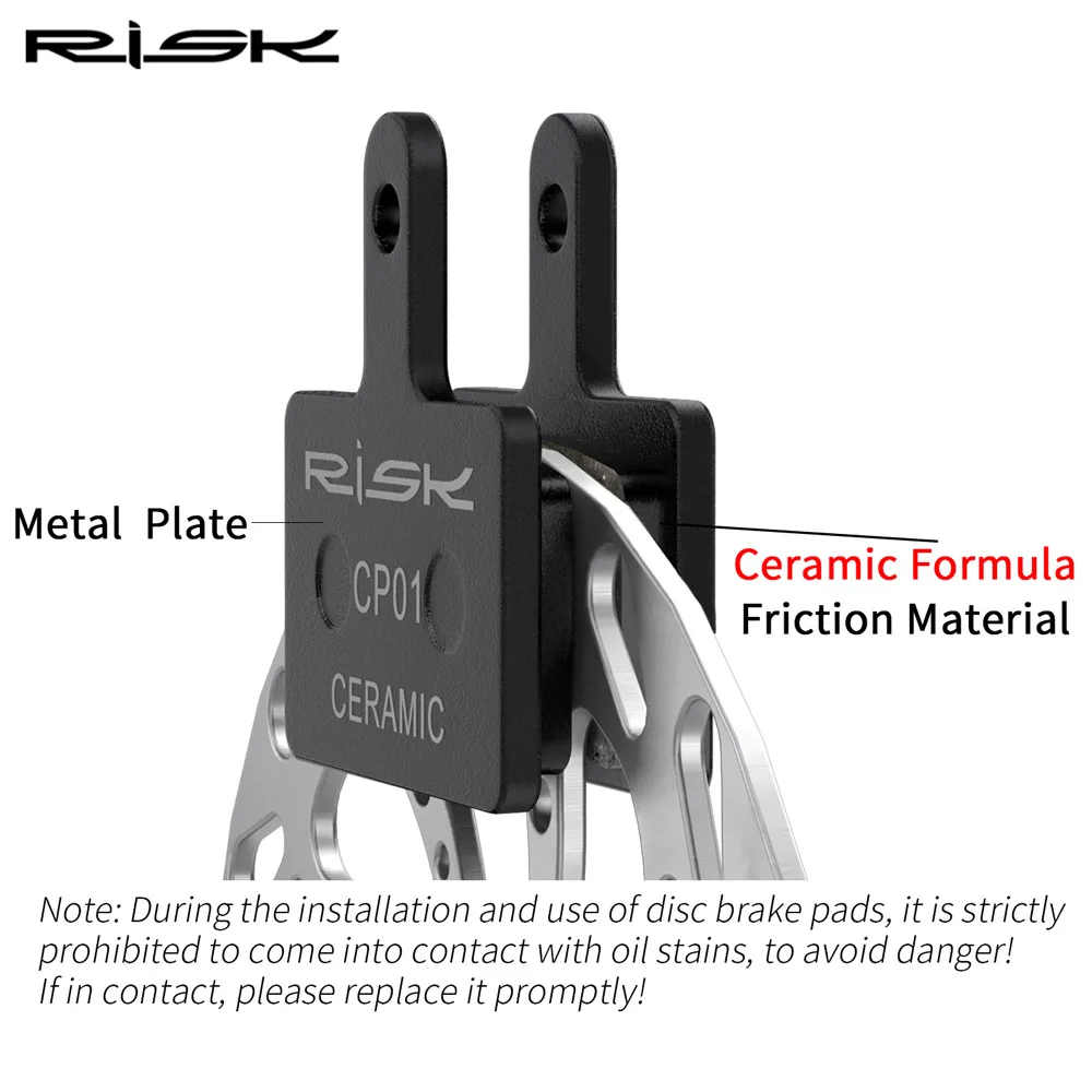 High quality RISK Brake Pads Ceramic Durable MTB Bike Hydraulic Disc Brake Pad For SHIMANO M315/355/375/395/416/515 Cycling Part