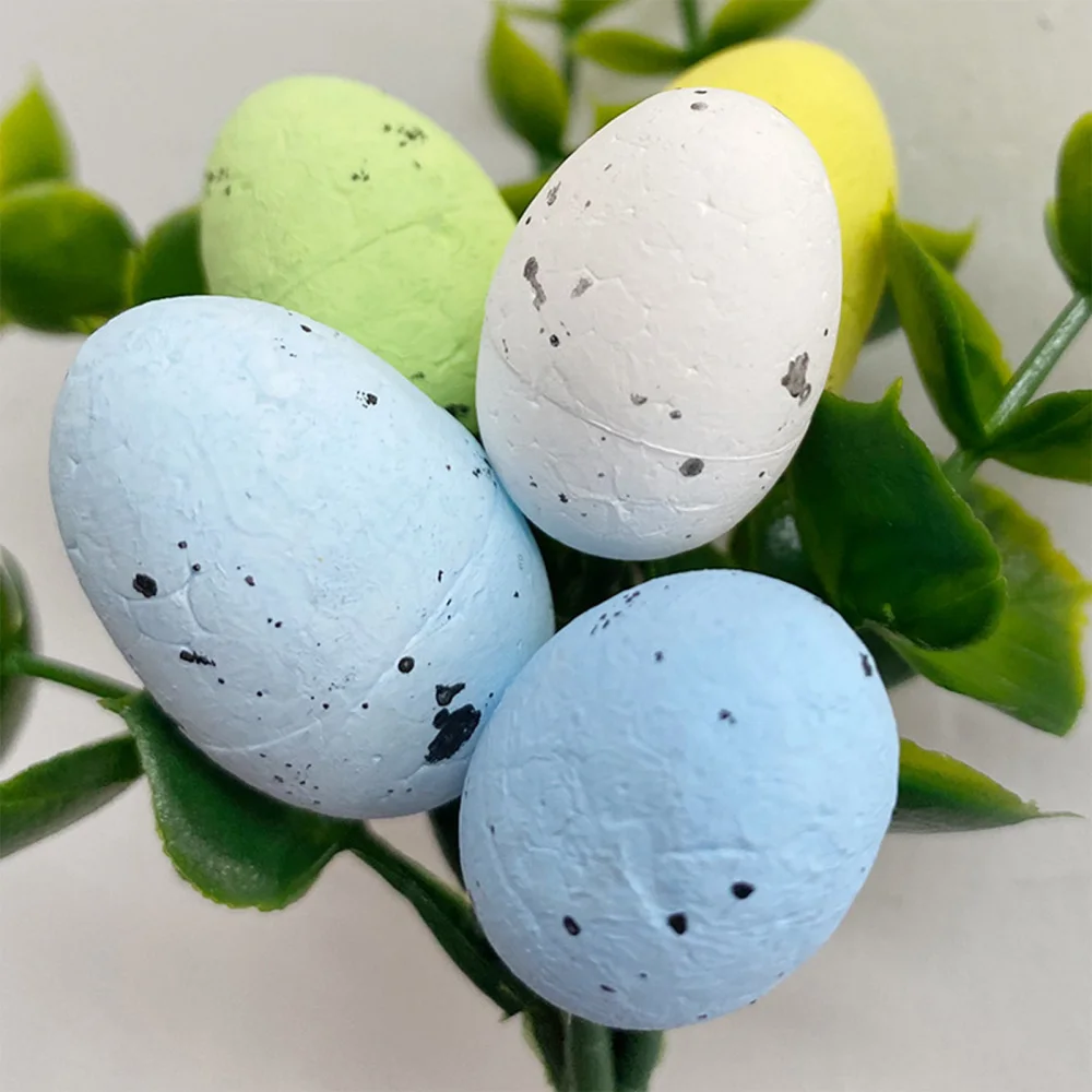 Easter Egg Ornaments Colorful Easter Eggs Garland Artificial Easter Egg Flower Picks Bouquet Home Decor 2025 Easter Egg Picks