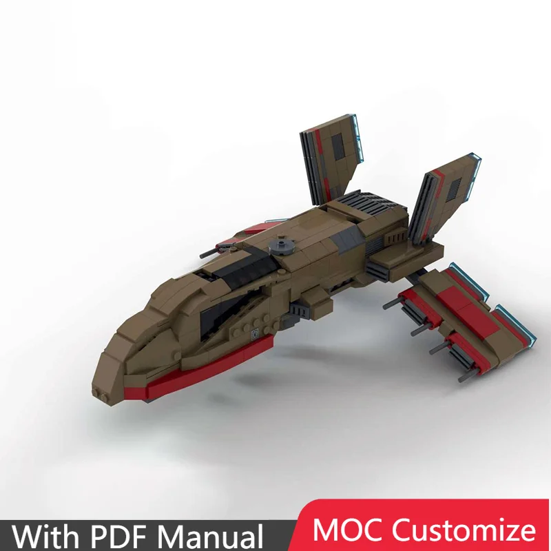 

Hot 526 PCS MOC Spaceship Aircraft Fighter Building Model Custom Puzzle Technology Creative Assembly Advanced Christmas Gifts