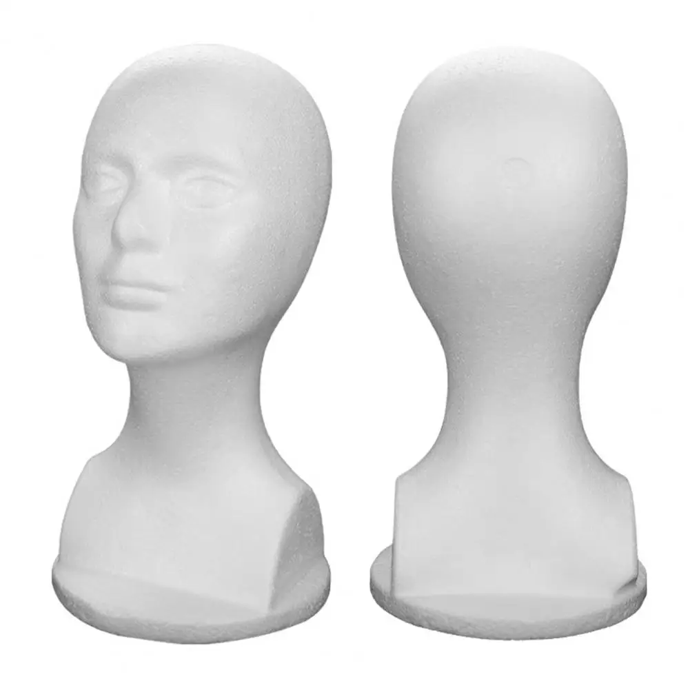 Foam Mannequin Head Model Display Stand For Wigs Hats Jewelry Glasses Holder Headphone Stand Mannequin Foam Wig Display Rack