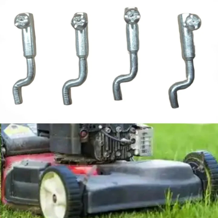 1/4pcs Z-style Cable End Single-hole Fixing Dog Leg Z-style Cable End For Lawn Mowers Garden Power Tool Accessories