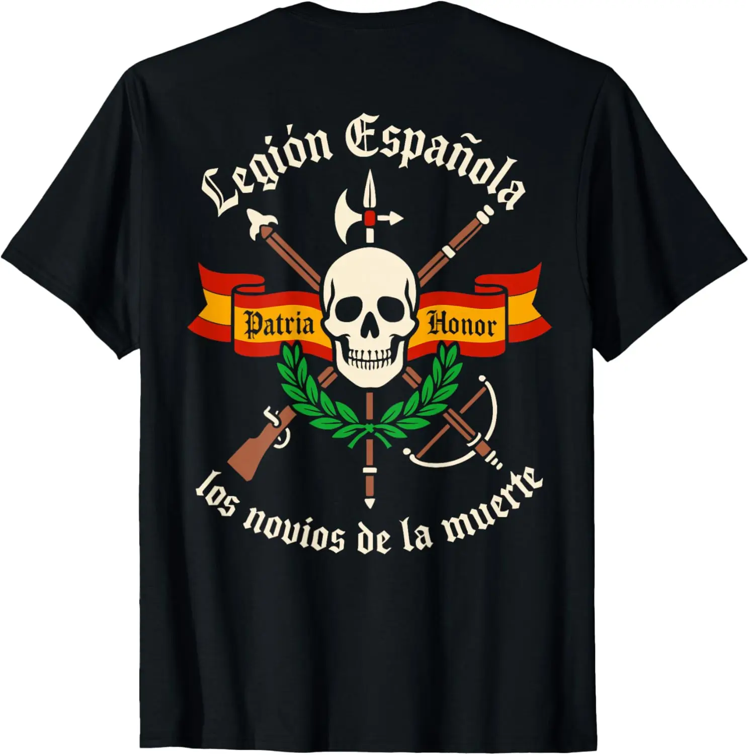 Veterano Legión Española Ejercito Español Honor España Camiseta T-shirt Short Sleeve Casual 100% Cotton Shift