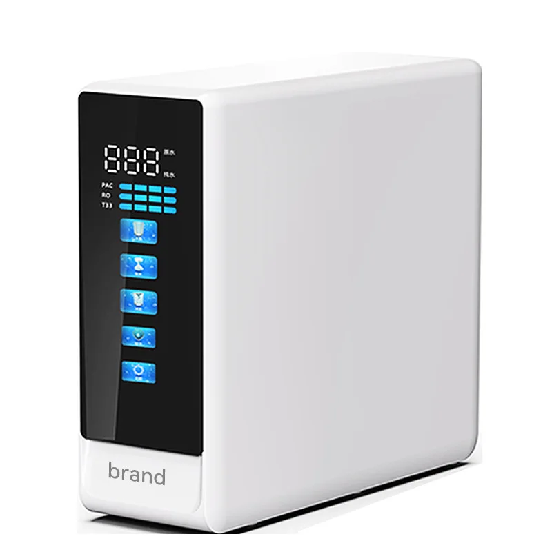 

Умный очиститель воды с цветным экраном, бытовой RO обратный осмос, 800 г, кухонный фильтр для водопроводной воды с высоким расходом, очиститель трансграничного