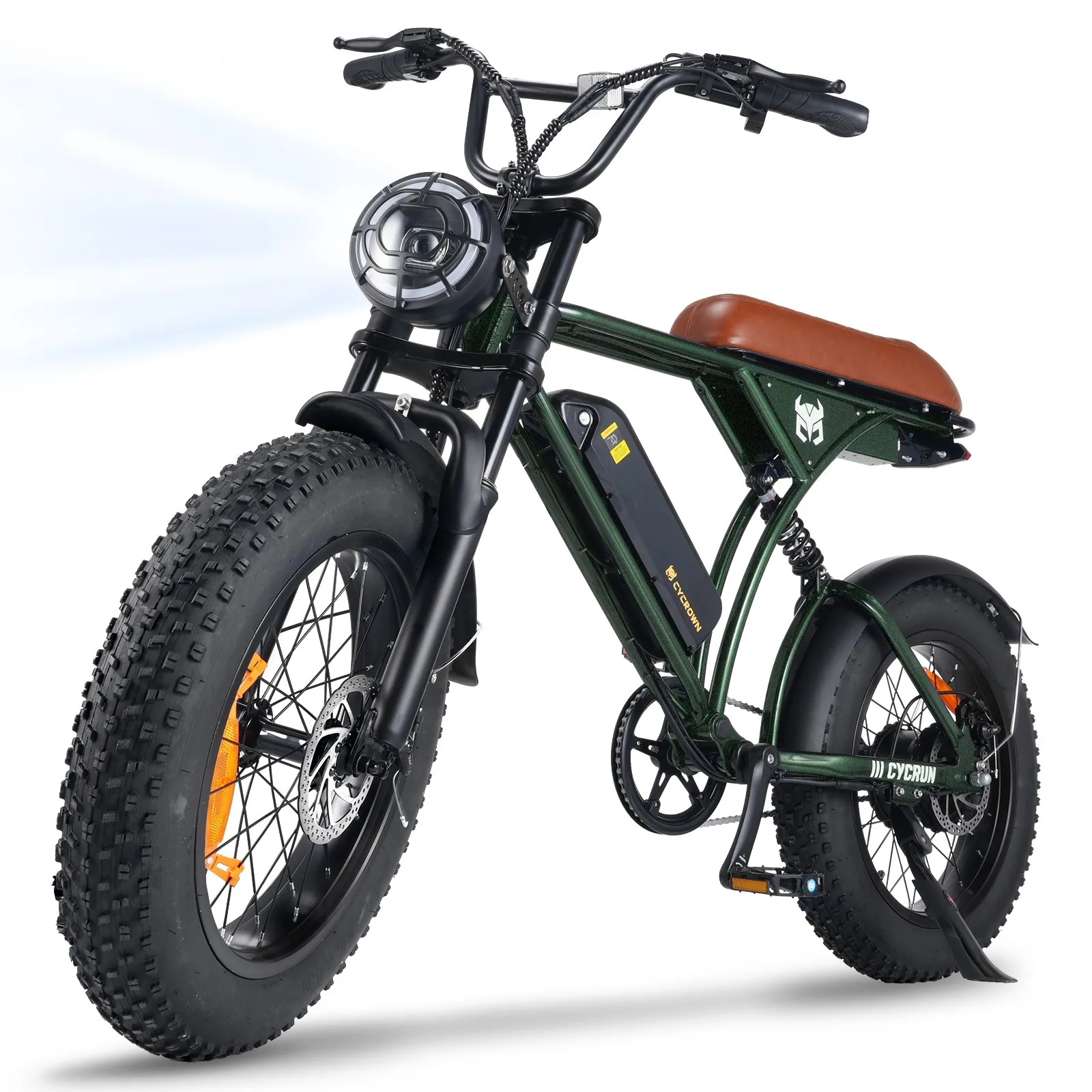  750W E Bike Fat Tire 20 Inch 32 Mile Range Dual Disc Brake LCD image 2