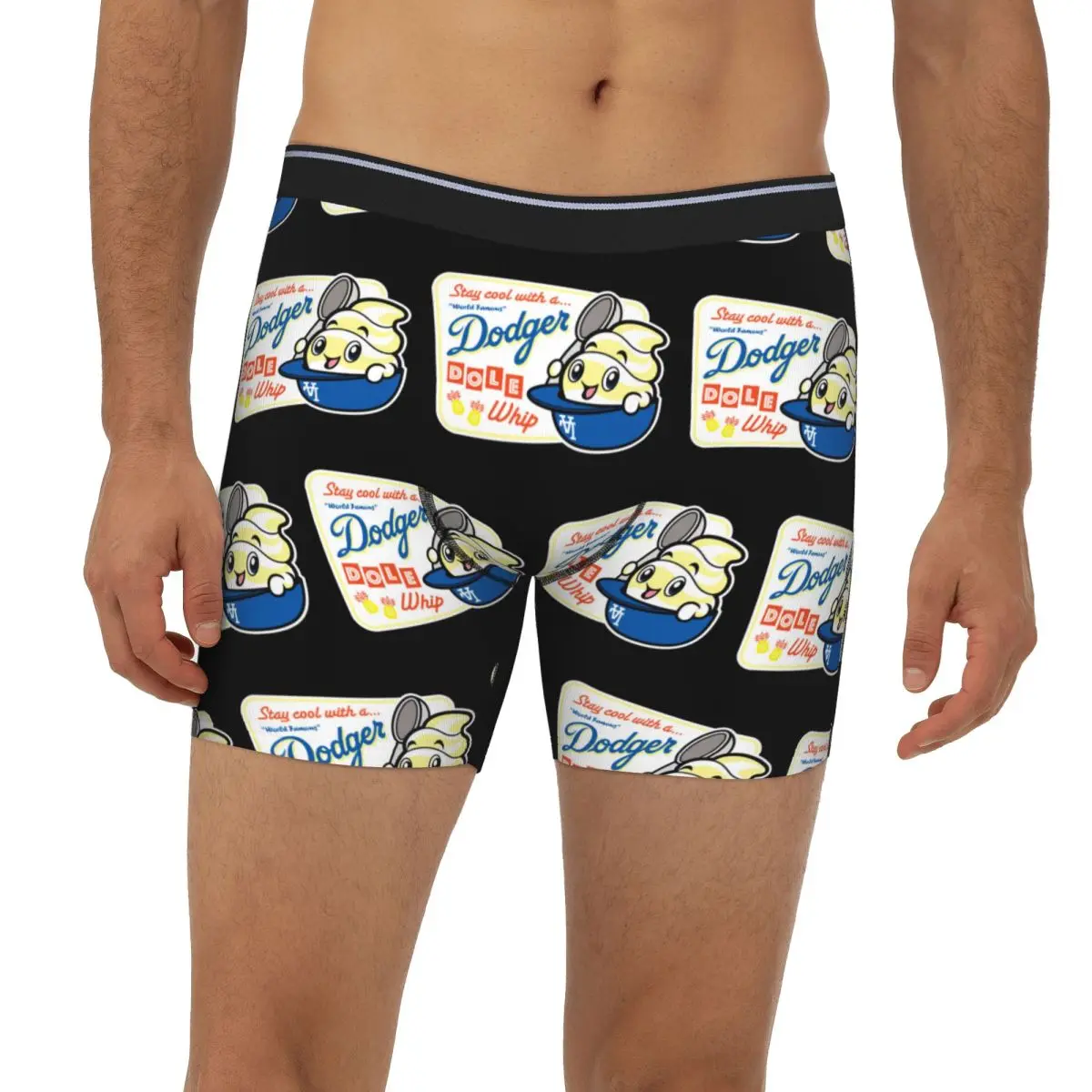 

World Famous Dodger Dole Whip Long Boxer Underpants Short Men's Panties Soft Underwear for Homme Man Boyfriend Gifts