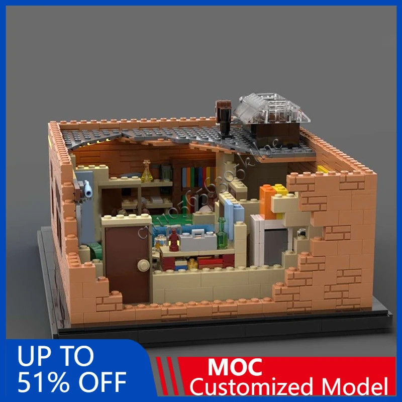 

1461 PCS Street Scene Modern First Apartment MOC Customize Modular Building Block Brick Model Kids Simple DIY Birthday Toy Gift