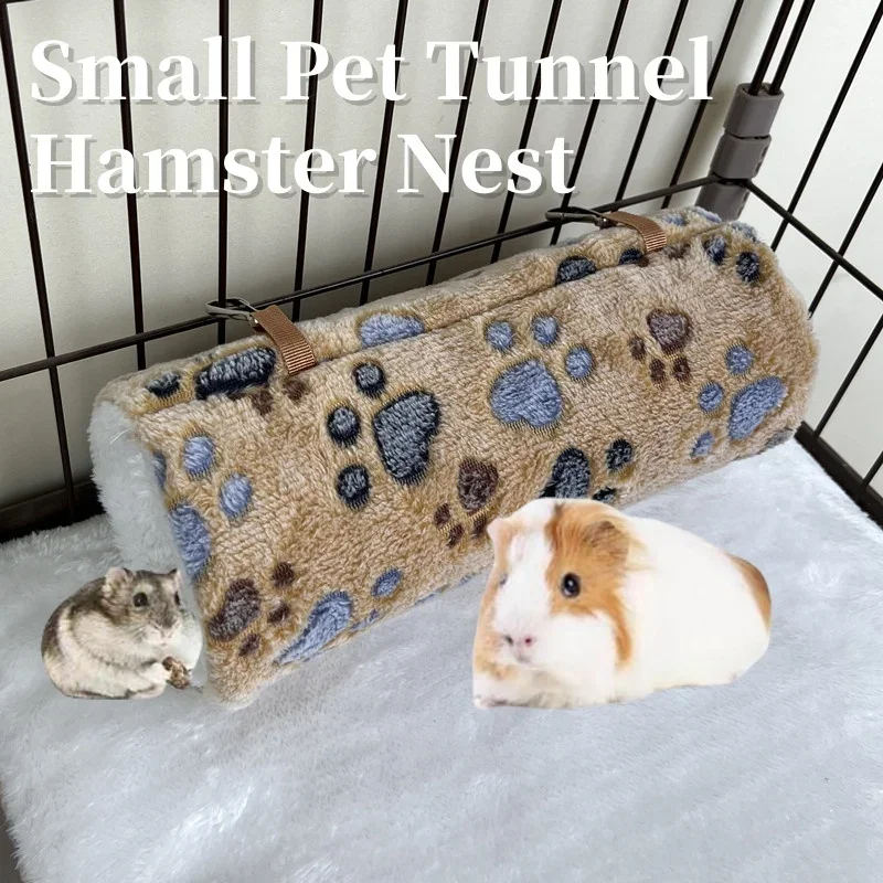 Small Pet Tunnel Cotton Next House Squirrel Petaurus Breviceps Guinea Pig Winter Warm Supply Small Pet Tunnel Nest Hamster Nest