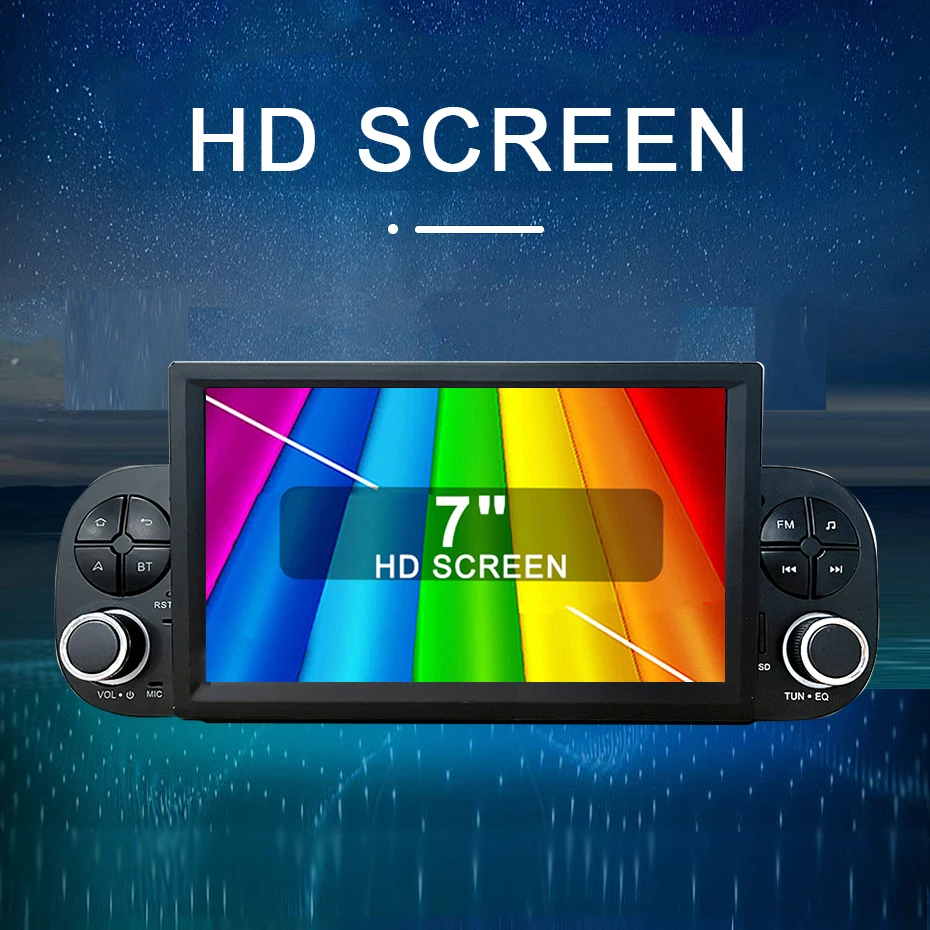 Android 15 Auto Wireless 7'' Carplay Stereo Autoradio für Fiat Panda 2020-2023 Autoradio 2-DIN Multimedia-Player Bildschirm 4G LTE – Detail 6