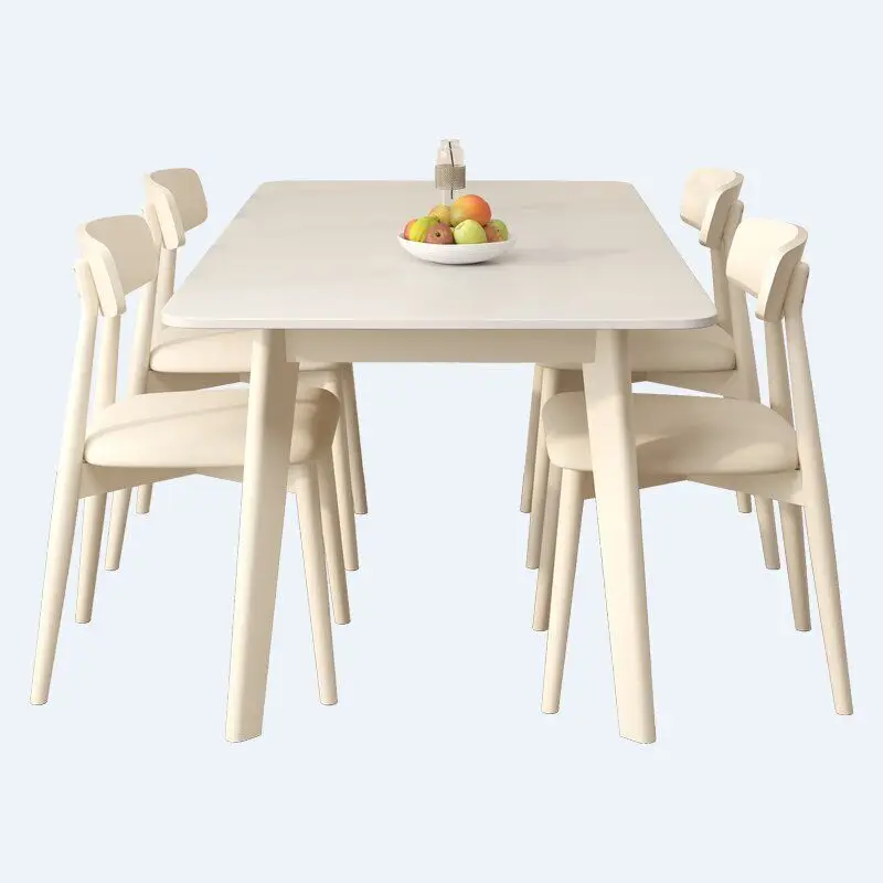 

small apartment household simple light luxury rectangular dining table