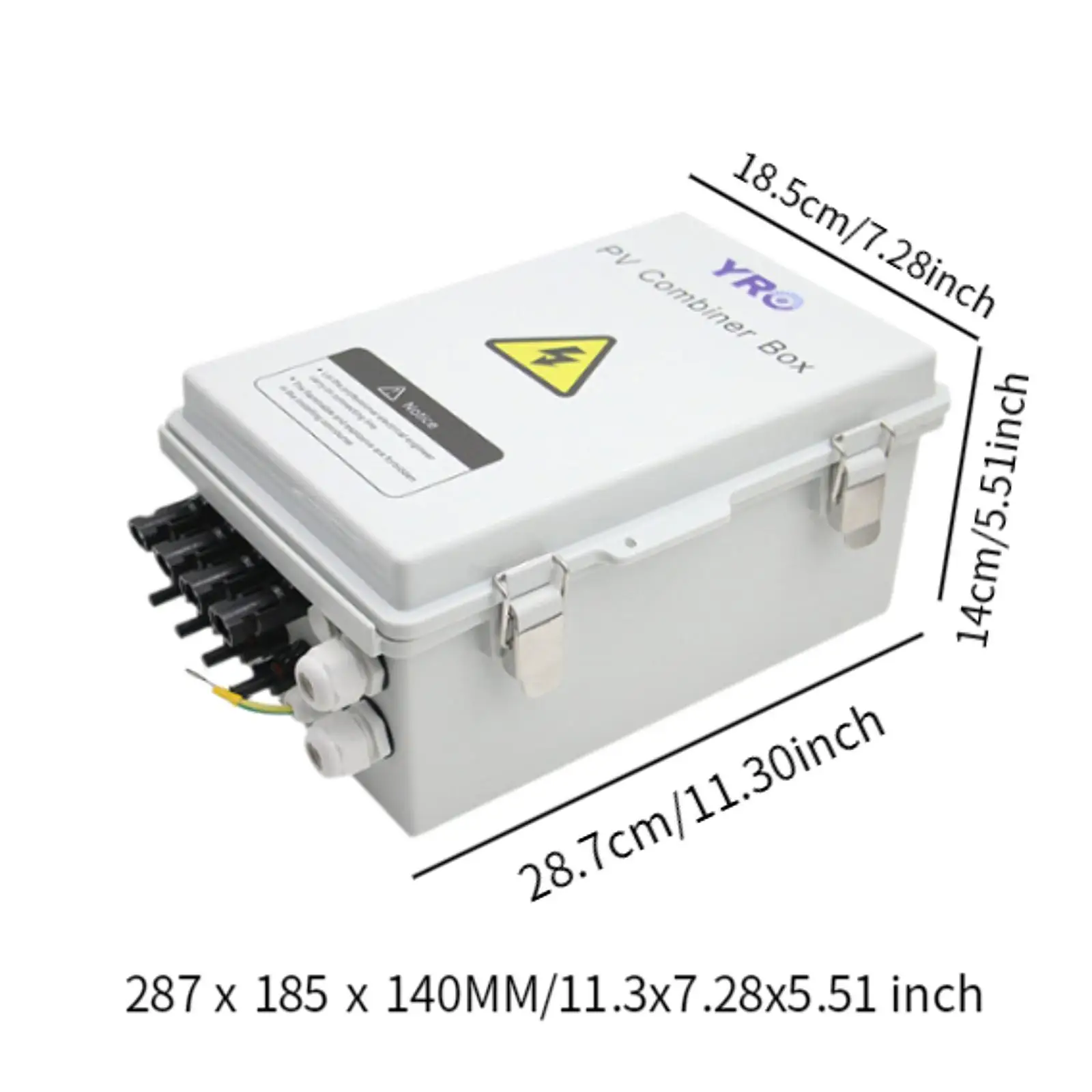 Solar Photovoltaic Combiner Box with Circuit Breaker Stable and Reliable IP65 Surge Protection Easy to Install Distribution Box
