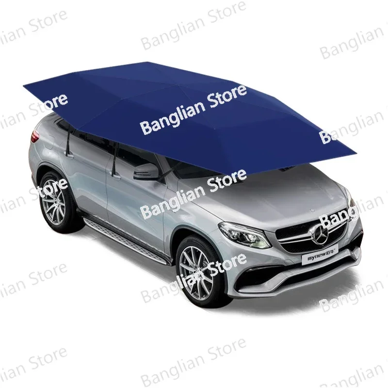 Retractable Car Sunshade Umbrella, Automatic Canopy, Anti-Hail, Anti-Falling Object, 4.8m, 4.2m