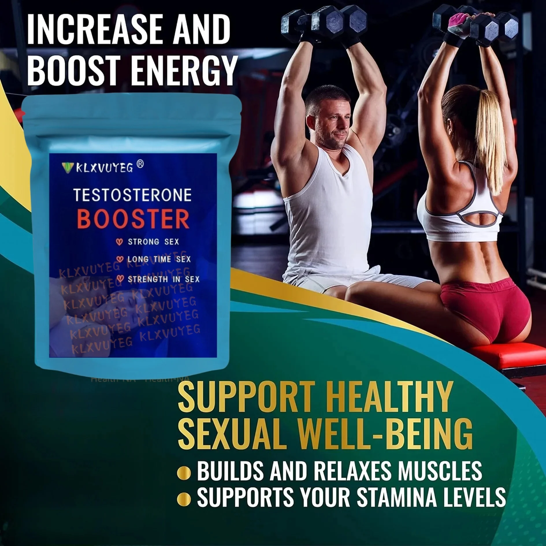 Maintains muscle strength and energy levels:To help balance hormone levels and promote overall well-being in healthy adult men