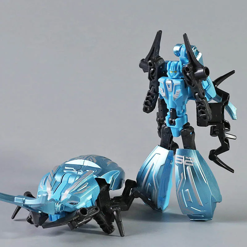 Transformador de juguete para niños, simulación de escorpión, escarabajo, Mantis, Robot transformador, modelo combinado, juguete mecánico de insectos, regalo para niño