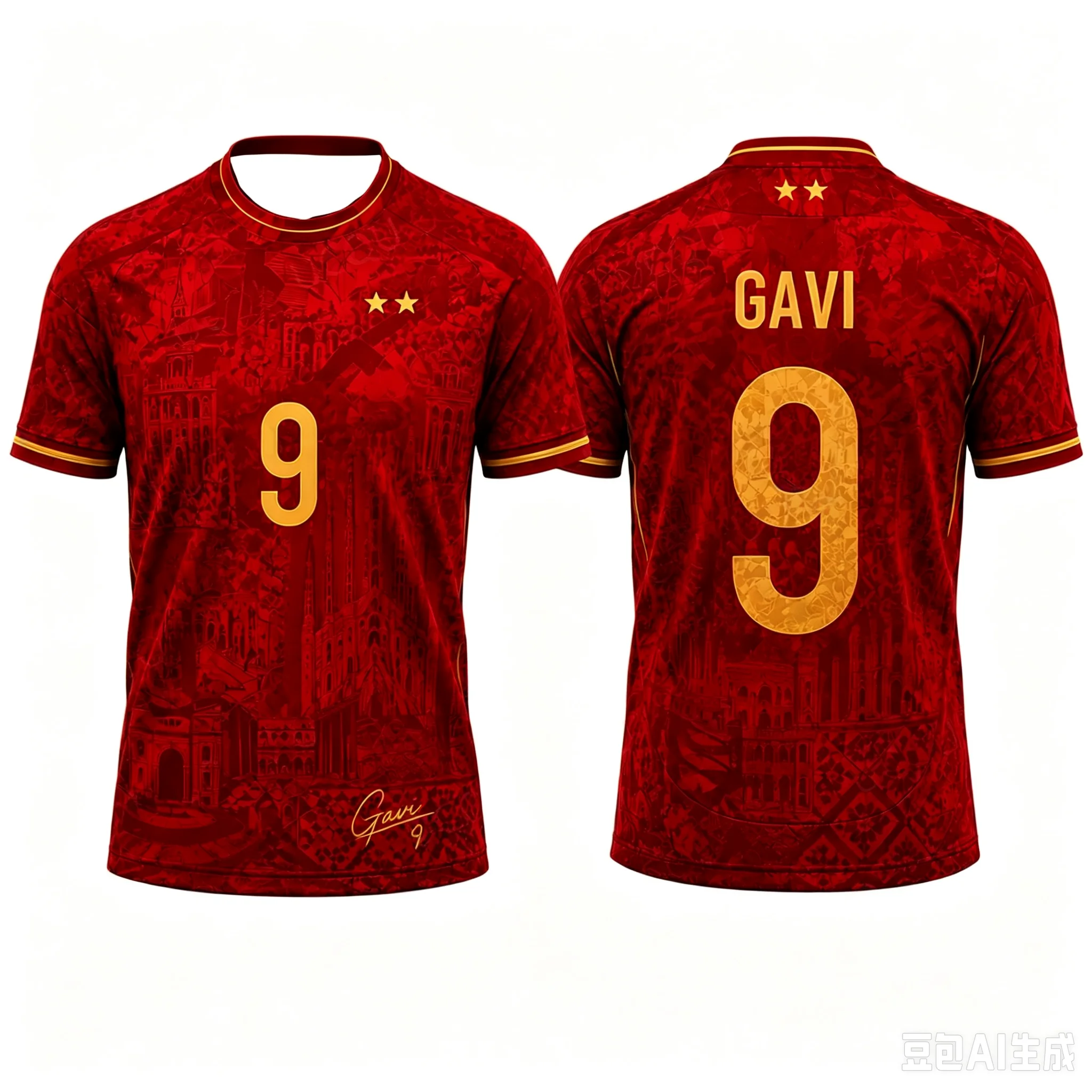 2026 Bestseller Neue Spanien Yamal 19 / Rodri 16 Fußballtrikot Zwei-Sterne-Edition Fußballtrikot für Männer Frauen Kinder Fan-Trikot Heimtrikot – Detail 7