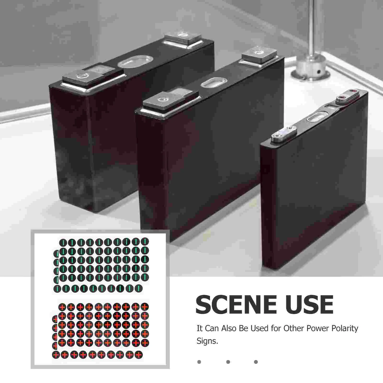 4-листые полярные этикетки, водонепроницаемые наклейки, знак безопасности, электрическая коробка, батарейки