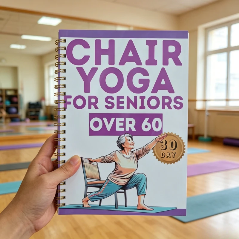 28-Day Chair Yoga Weight Loss Program Book for Seniors 60+: Daily Workout Plan,Step-by-Step Seated Exercises,Easy-to-Follow Yoga
