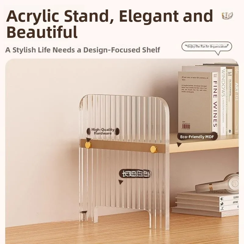 acrylic-desktop-organizer-rack-office-document-storage-cup-holder-student-dormitory-desk-arrangement-shelf-coffee-cup-stand