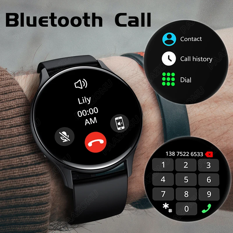 Real AMOLED Smartwatch Men 1.43" 466*466 HD Screen Always Display NFC Bluetooth Call IP68 Waterproof Sports Women Smart Watch 3