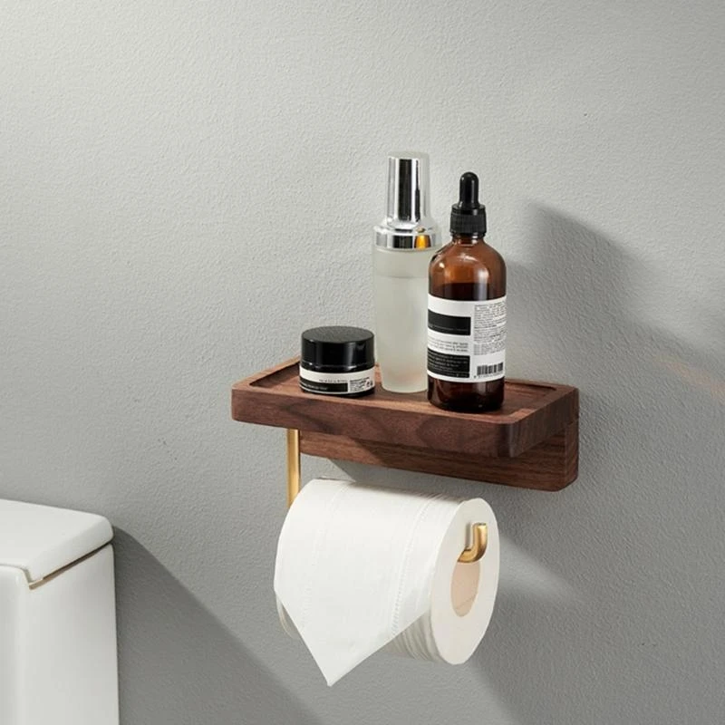 

Dual-purpose Toilet Paper Rack Roll Holder Wall Mounted Bathroom Storage Rack