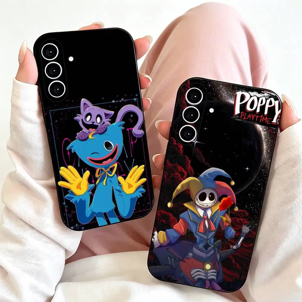 Game P-Poppys Phone Case Black Silicone Soft For Samsung Galaxy A73,A72,A71,A70,A53,A52,A51