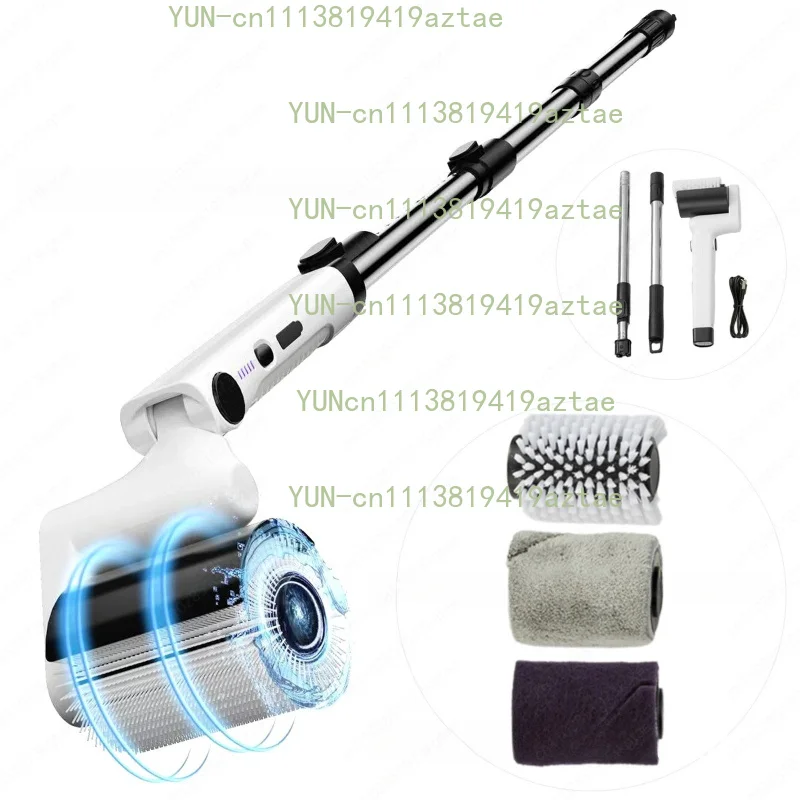 Electric Roller Cleaning Brush Adjustable Angle BBQ Grill Cleaner Multifunctional Brush  Kitchen Floor Household Cleaning Tool