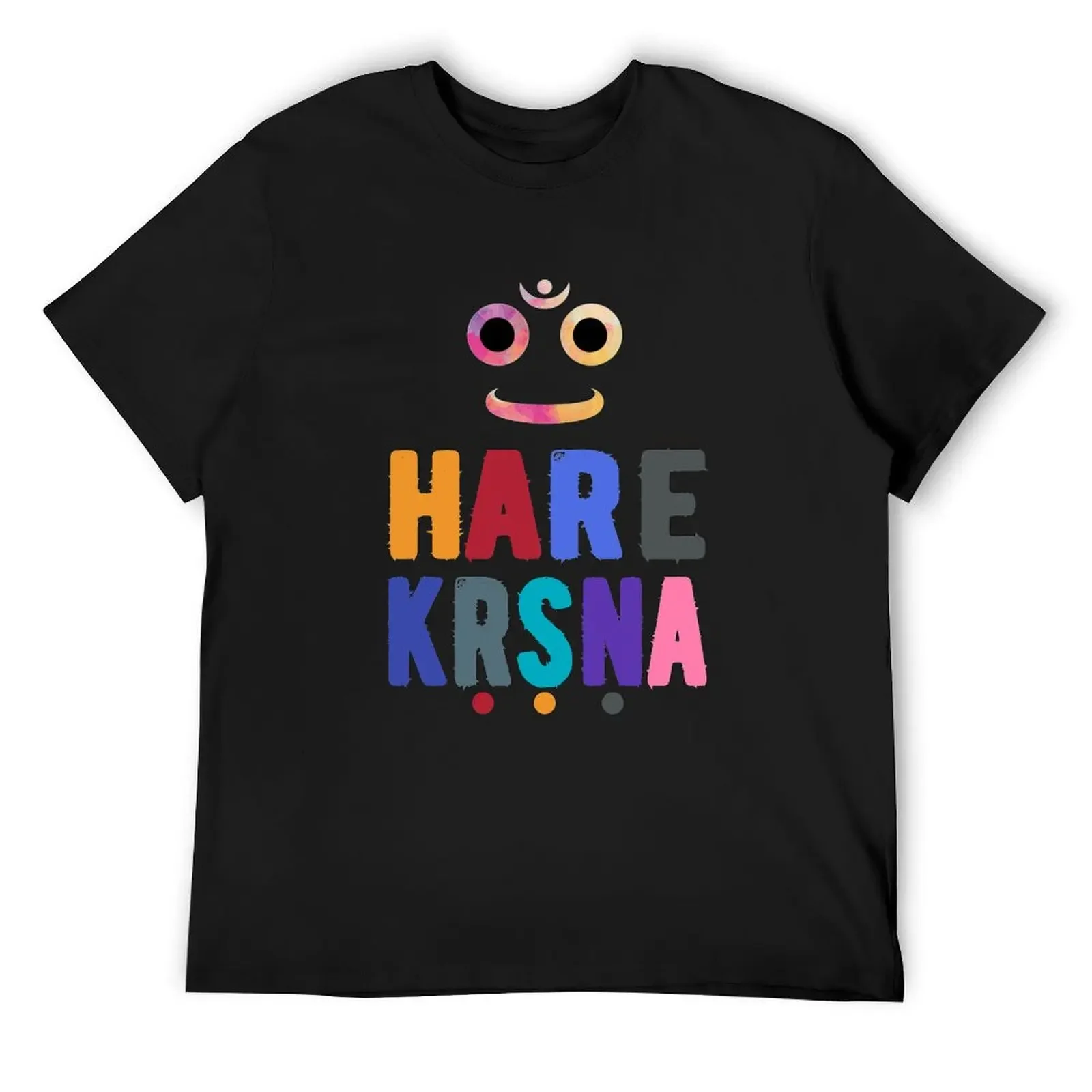 Hare Krishna with retro vintage Jagannath face Divinely Handsome T-Shirt graphic shirts summer tops mens designer t shirt