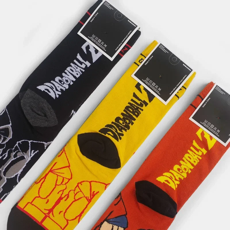 Dragon Ball Socks Personalized Son Goku Long Socks Anime Men Hip Hop Cotton Tube Sock Cartoon Breathable Skateboard Sock Gifts