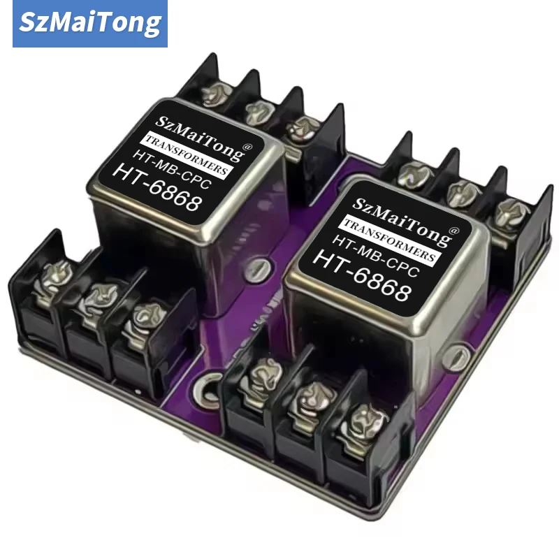 HT-6868 Permalloy-Audiosignaltransformator, symmetrische und unsymmetrische Konvertierung, Audio-Isolator 600:600, 20 Hz–20 kHz, symmetrisch auf RCA