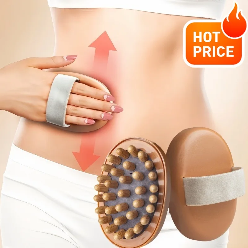 1/2 Stück Luftkissen-Körpermassagebürste, zur Tiefengewebeentspannung und Gua Sha, weiche Borsten für Beine, Bauch und Rücken