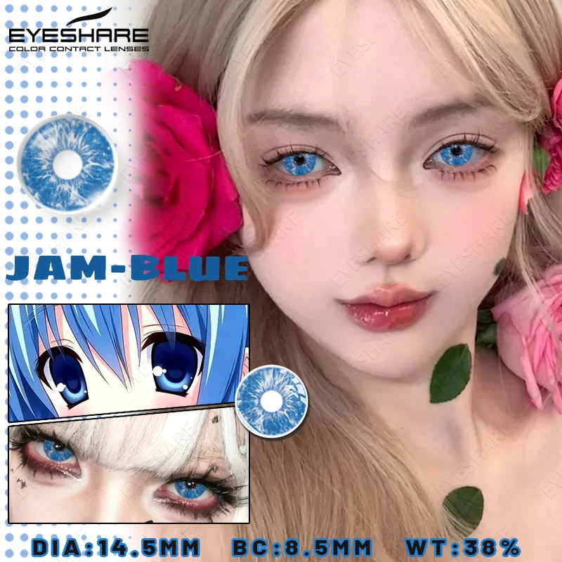 EYESHARE Anime-Zubehör Augenlinsen 1 Paar Cosplay Farbige Kontaktlinsen für Augen Verrücktes Halloween-Make-up Farbige Augenlinsen – Detail 35