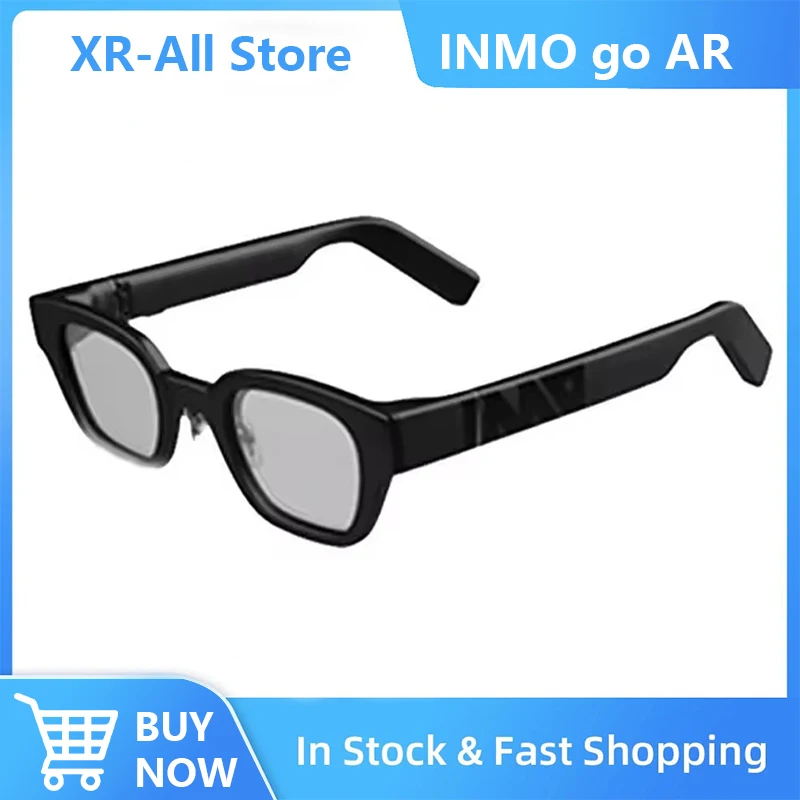 نظارات INMO Go الذكية AR نظارات مساعد AI لاسلكية للموسيقى/المكالمات/الترجمة/المجهول مع تطبيق INMO go يدعم Android فقط