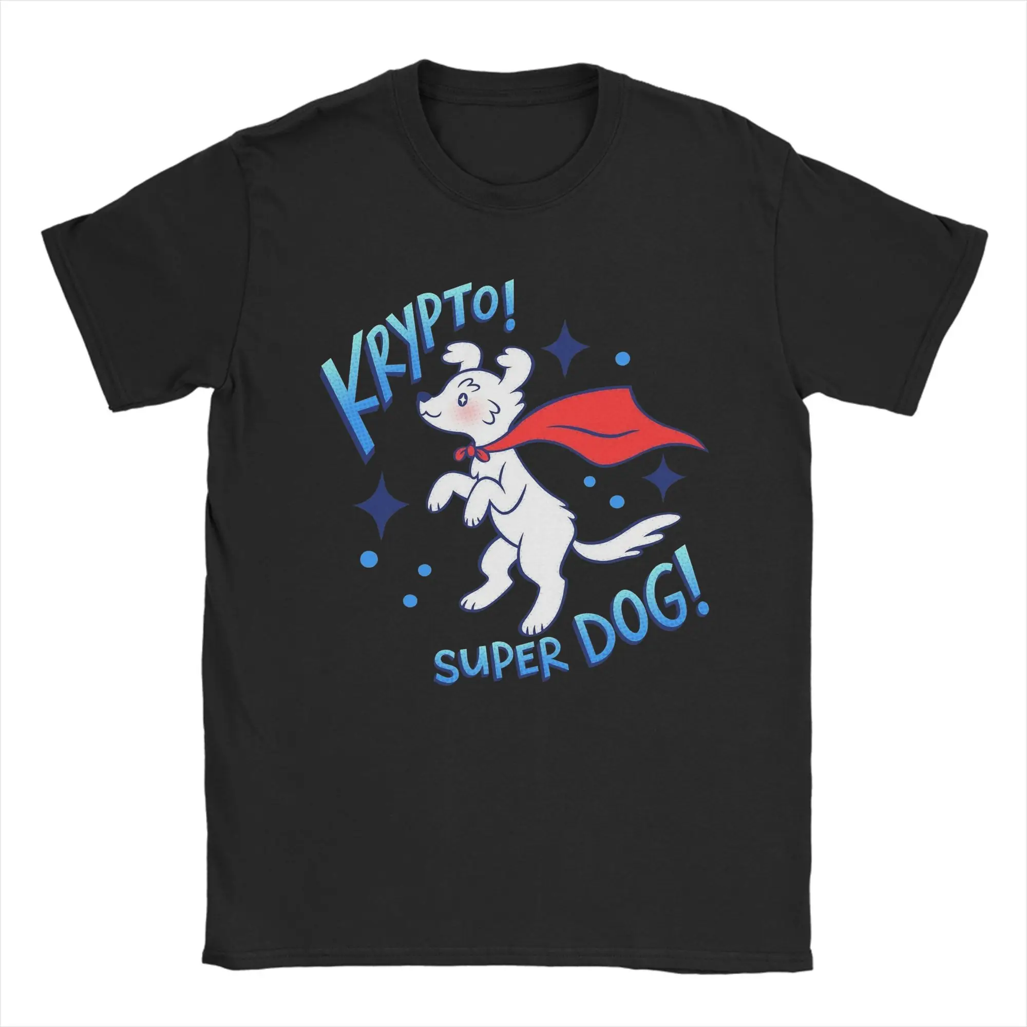 

Футболка Krypto Bad Dog, летние классические футболки из 100% хлопка, футболка для отдыха для пар, футболки с короткими рукавами и индивидуальным логотипом