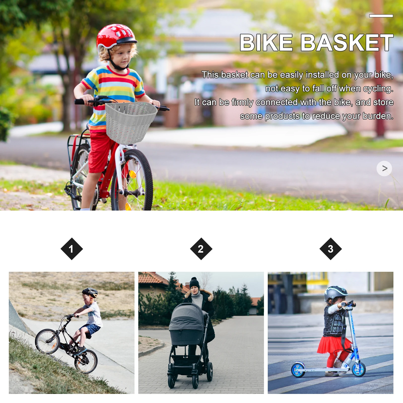 Vintage Style Wicker Bike Basket Waterproof Aluminum Frame Front Cycling Basket For Mountain Bicycle Storage Rack Outdoor