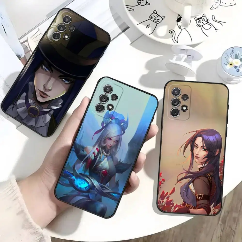 

L-LOL Caitlyn Kiramman Phone Case For Samsung S25,S24,S21,S22,S23,S30,Ultra,S20,Plus,Fe,Lite,Note,10 Black Soft Shell