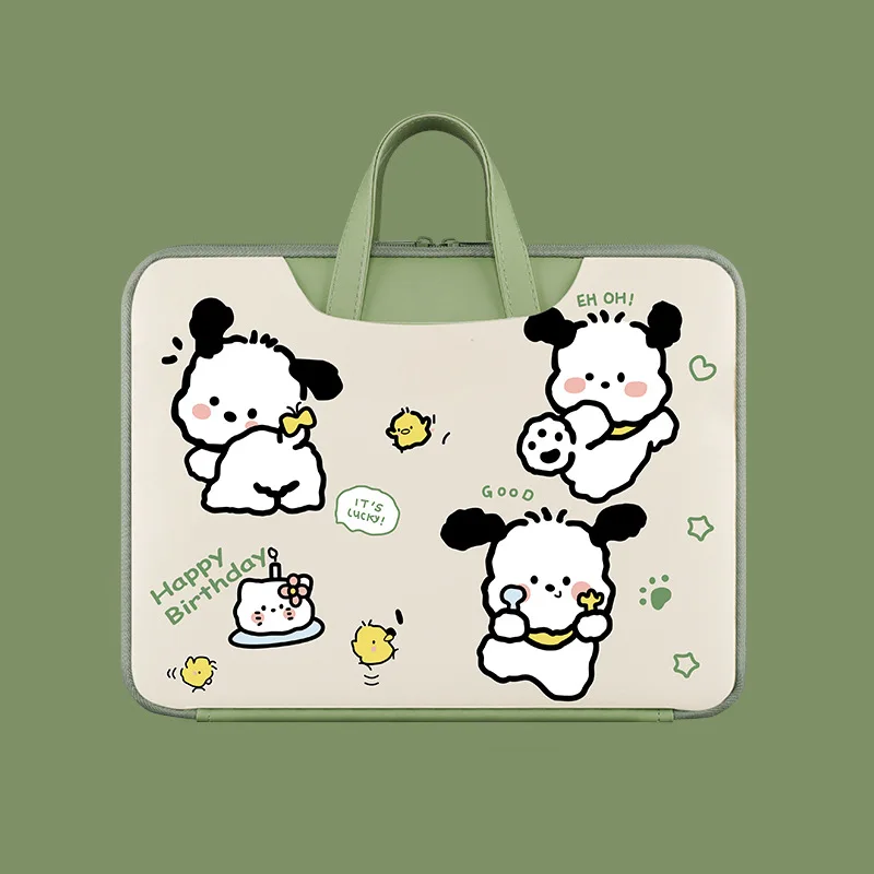 Sanrio bolso para ordenador portátil 13 pulgadas 14 pulgadas 15 pulgadas 16 pulgadas Pochacco lindo organizador de tableta de gran capacidad bolso de dibujos animados funda para portátil