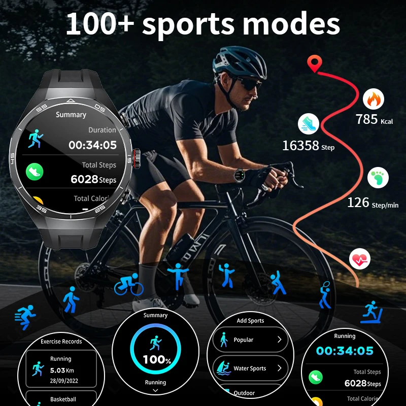 2026 NEW For Android TWS Music Earbuds Smart Watch NFC AMOLED BluetoothCall Heart Rate Blood Oxygen Monitor Smartwatch Headphone