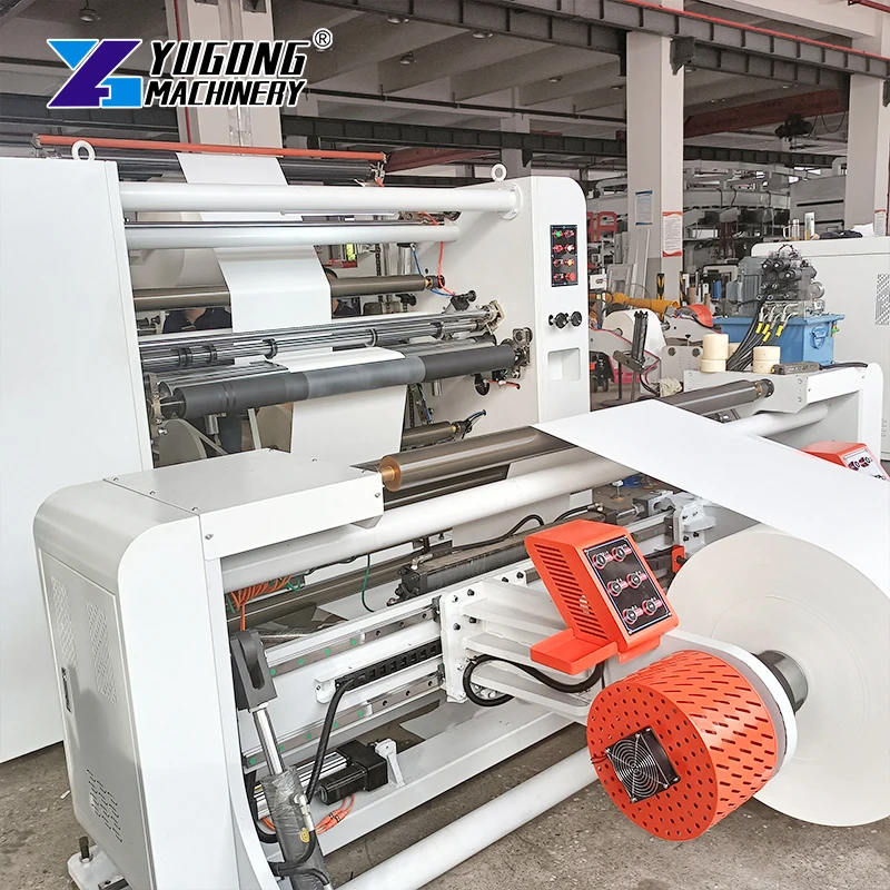 Slitting Rewinding Machine High Speed Automatic Paper Film Foil Slitter Rewinder with Air Shafts and Tension Control for Factory