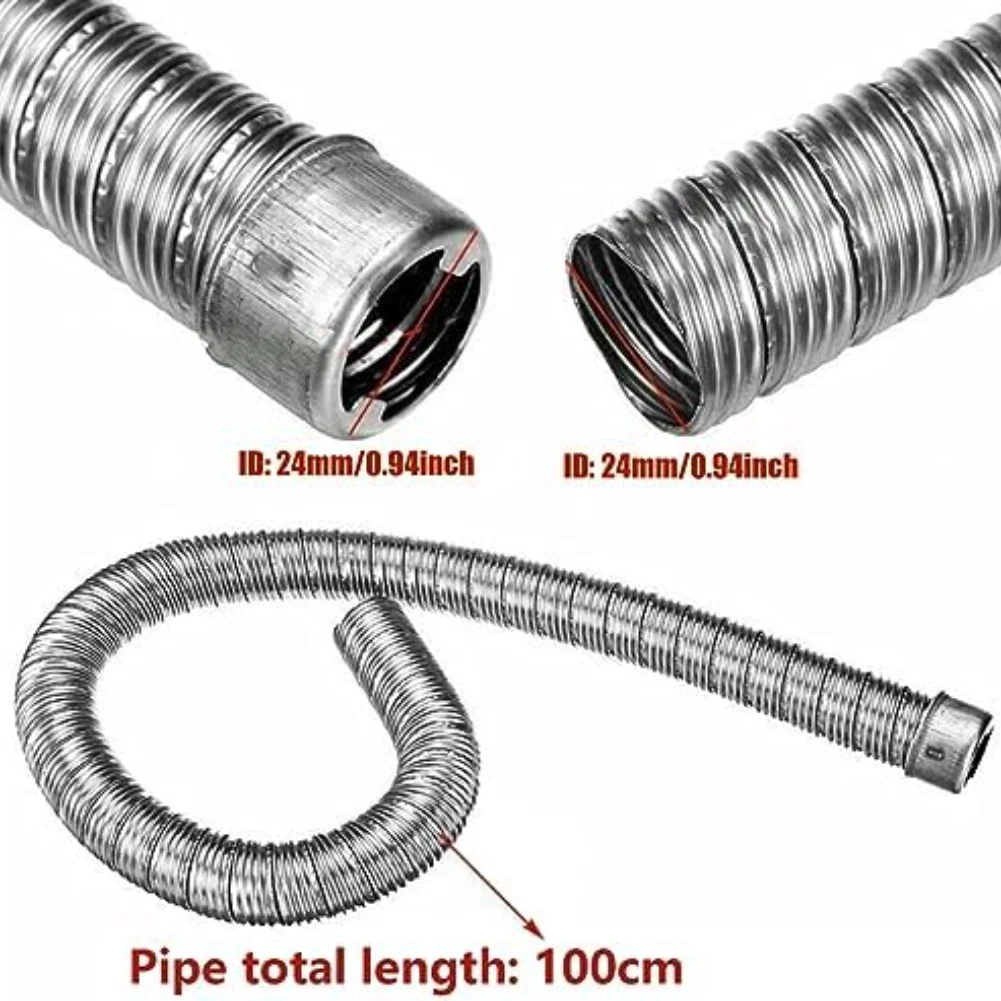 

100 см/200 см 24 мм дизельный обогреватель выхлопная труба для дизельного стояночного воздухонагревателя для WEBASTO и выхлопного канала EBERSPACHER